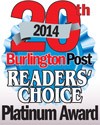 2014 Burlington Post Readers' Choice Platinum