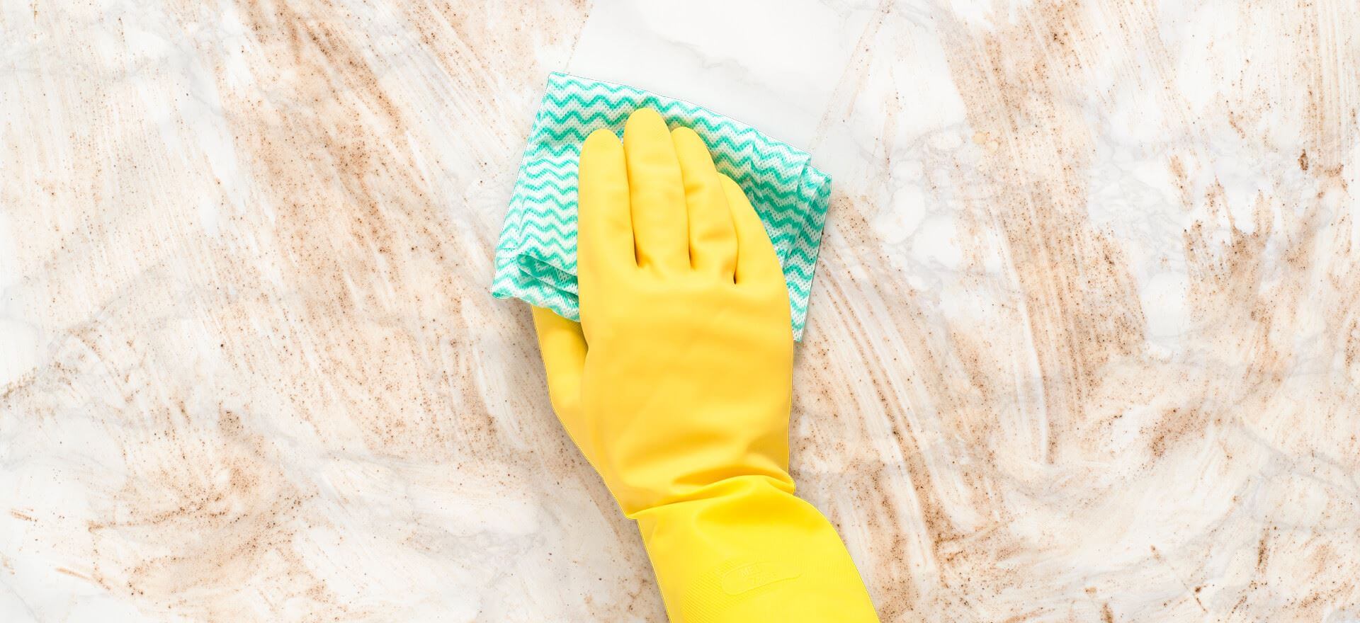 Marble Countertop - Before Cleaning
