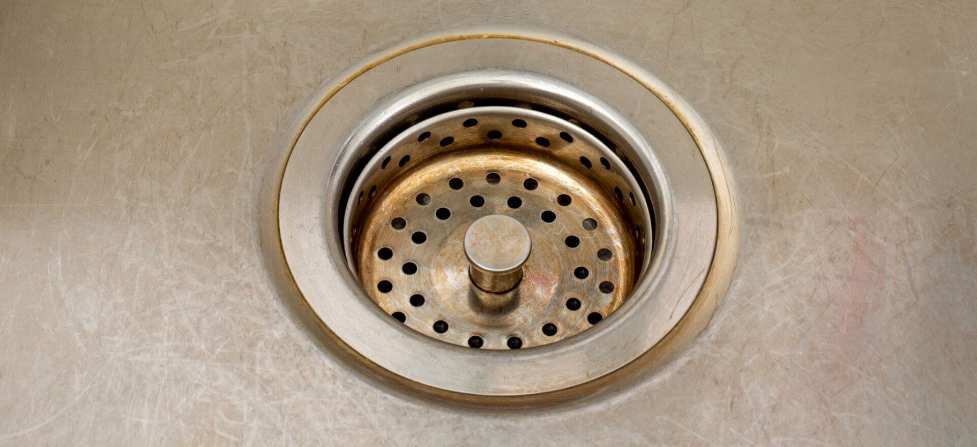 Sink Drain - Before Cleaning